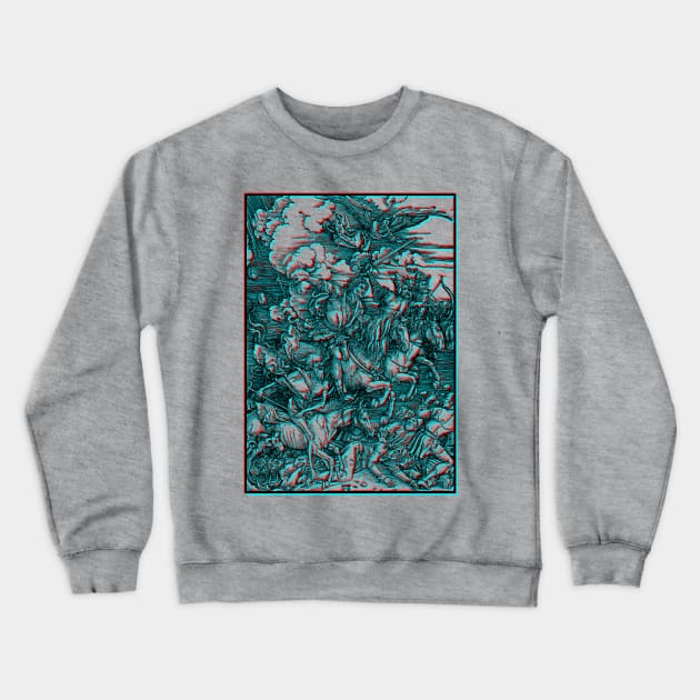 The four horsemen of the apocalypse - Durer Crewneck Sweatshirt by Blacklinesw9